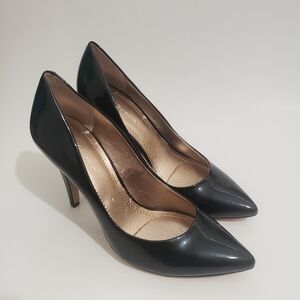 BCBGeneration BG-CIELO Black Patent Pointed Toe Stiletto Heels Women’s Size 10M